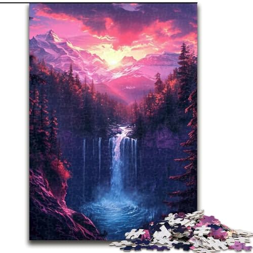 Puzzle für Erwachsene, 1000 Teile, Wasserfall und Berge, Größe 50x75cm, Geschenkidee zum Geburtstag, anspruchsvolles Denkspiel Puzzle für Erwachsene, 1000 Teile, Wasserfall und Berge, Größe 50x75cm, Geschenkidee zum Geburtstag, anspruchsvolles Denkspiel von LYXIANY