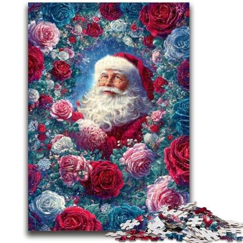 Puzzle für Erwachsene, 1000 Teile, Weihnachtsmann, Familienspaß, ganze Familie, ab 14 Jahren, 26x38cm von LYXIANY