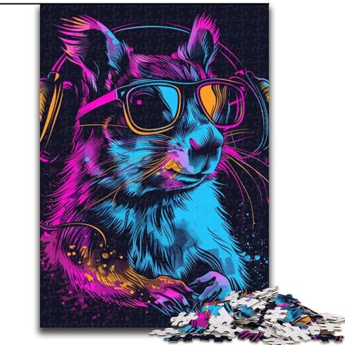 Puzzle für Erwachsene, 1000 Teile, Weltraum-Astronauten-Eichhörnchen, Holzpuzzle, interaktives Familienspiel, Bastelgeschenk mit farbenfrohen Kunstwerken, Größe 50x75cm Puzzle für Erwachsene, 1000 Teile, Weltraum-Astronauten-Eichhörnchen, Holzpuzzle, interaktives Familienspiel, Bastelgeschenk mit farbenfrohen Kunstwerken, Größe 50x75cm von LYXIANY