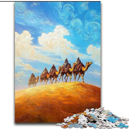Puzzle für Erwachsene, 1000 Teile, Wüstenlandschaft, anspruchsvolles Denkspiel, Familienaktivität, Heimdekoration, (Größe 50x75cm) von LYXIANY