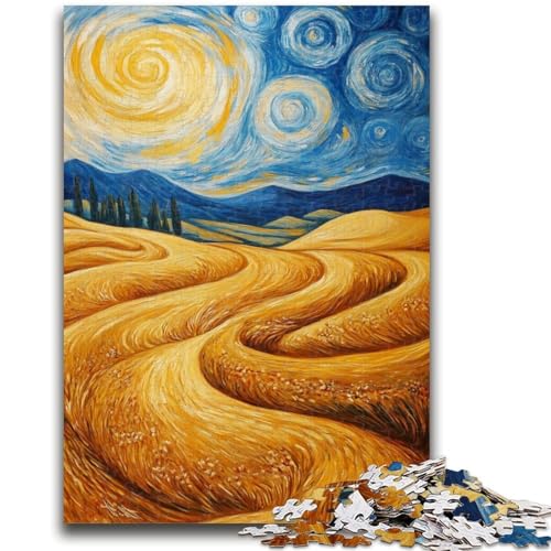 Puzzle für Erwachsene, 1000 Teile, Wüstennachthimmel, für Kinder ab 14 Jahren, Quizspiel, Spaß für zu Hause, Aktivitäten, Geburtstagsgeschenk, Reisegeschenke, 26x38cm von LYXIANY