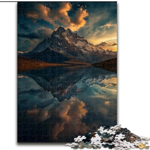 Puzzle für Erwachsene, 1000 Teile, Wunderschöne Berge und Seen, pädagogisches Denkspiel, künstlerische Heim- und Bürodekoration, ab 14 Jahren (Größe 50x75cm) von LYXIANY