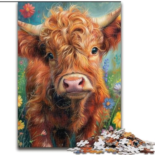 Puzzle für Erwachsene, 1000 Teile, Yak, Spielzeug, Lernspiele, Stressabbau, tolle Geschenke und Spielzeuge, 50x75cm von LYXIANY