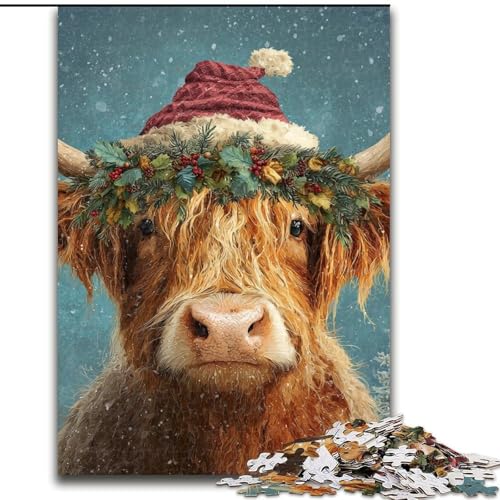 Puzzle für Erwachsene, 1000 Teile, Yak, aus Karton, Kinder ab 14 Jahren, Größe 38x26cm, anspruchsvolles Denkspiel – entspannendes Spielzeug für Teenager von LYXIANY