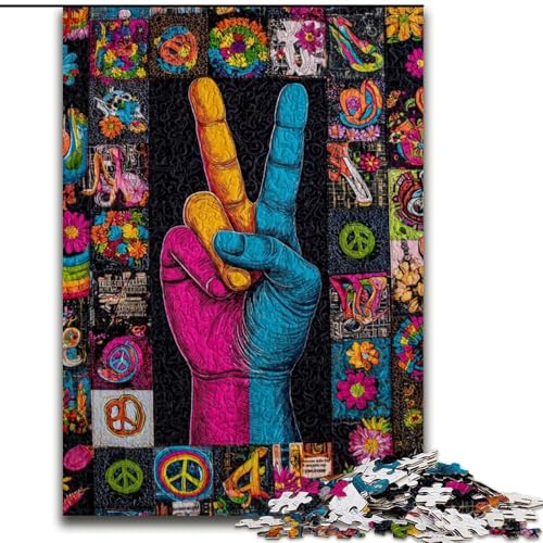 Puzzle für Erwachsene, 1000 Teile, Yeah Gesture, geeignet für Kinder ab 14 Jahren, Lernspiele für zu Hause, DIY-Spielzeug, Kunstwerk, Geschenk (Größe 50x75cm) von LYXIANY