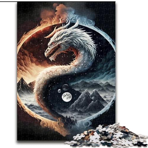 Puzzle für Erwachsene, 1000 Teile, Yin und Yang, 1000-teiliges Puzzle, Spaß für die ganze Familie, Basteln, perfekt für Geburtstage, Feiertage, Größe 50x75cm von LYXIANY