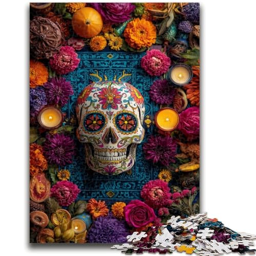 Puzzle für Erwachsene, 1000 Teile, Zuckerschädel-Frau, Lernspielzeug, Familienspiele, fördert die Liebe zwischen Paaren, 50x75cm Puzzle für Erwachsene, 1000 Teile, Zuckerschädel-Frau, Lernspielzeug, Familienspiele, fördert die Liebe zwischen Paaren, 50x75cm von LYXIANY