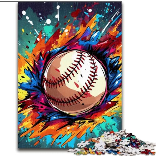 Puzzle für Erwachsene, 1000 Teile, buntes Baseball-Puzzle für Erwachsene, 26x38cm, Eltern, Partner, Freunde – ab 14 Jahren Puzzle für Erwachsene, 1000 Teile, buntes Baseball-Puzzle für Erwachsene, 26x38cm, Eltern, Partner, Freunde – ab 14 Jahren von LYXIANY