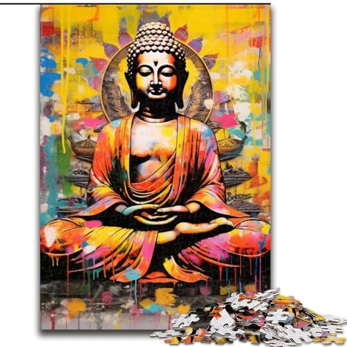 Puzzle für Erwachsene, 1000 Teile, buntes Buddha-Puzzle für Erwachsene, 50x75cm, Eltern, Partner, Freunde – ab 14 Jahren Puzzle für Erwachsene, 1000 Teile, buntes Buddha-Puzzle für Erwachsene, 50x75cm, Eltern, Partner, Freunde – ab 14 Jahren von LYXIANY