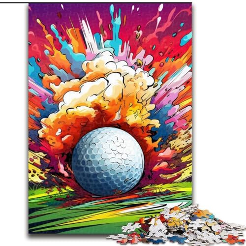 Puzzle für Erwachsene, 1000 Teile, buntes Golf-Holzpuzzle, 50x75cm, Denkspiel für Teenager und Familieninteraktion Puzzle für Erwachsene, 1000 Teile, buntes Golf-Holzpuzzle, 50x75cm, Denkspiel für Teenager und Familieninteraktion von LYXIANY
