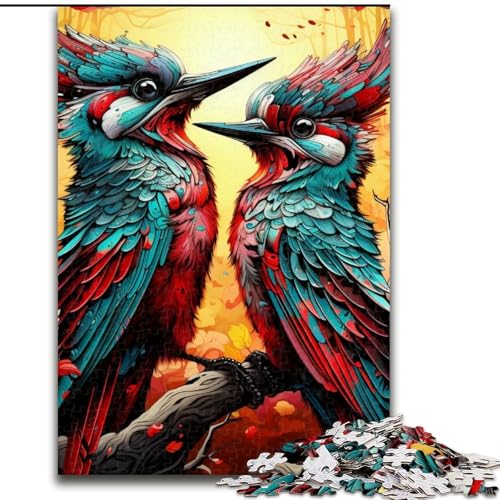 Puzzle für Erwachsene, 1000 Teile, buntes Specht-Puzzle, 1000 Teile, anspruchsvolles Denkspiel für Teenager, perfekt als Heimdekoration oder Geschenk, 50x75cm Puzzle für Erwachsene, 1000 Teile, buntes Specht-Puzzle, 1000 Teile, anspruchsvolles Denkspiel für Teenager, perfekt als Heimdekoration oder Geschenk, 50x75cm von LYXIANY