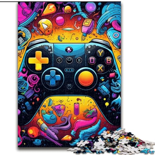 Puzzle für Erwachsene, 1000 Teile, buntes Spiel, Papp-Puzzle, 26x38cm, Denkspiel für Teenager und Familieninteraktion von LYXIANY