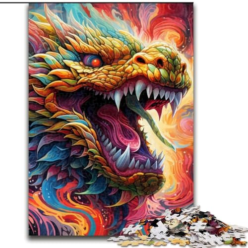 Puzzle für Erwachsene, 1000 Teile, buntes chinesisches Drachen-Puzzle für Erwachsene, 50x75cm, Eltern, Partner, Freunde – ab 14 Jahren Puzzle für Erwachsene, 1000 Teile, buntes chinesisches Drachen-Puzzle für Erwachsene, 50x75cm, Eltern, Partner, Freunde – ab 14 Jahren von LYXIANY