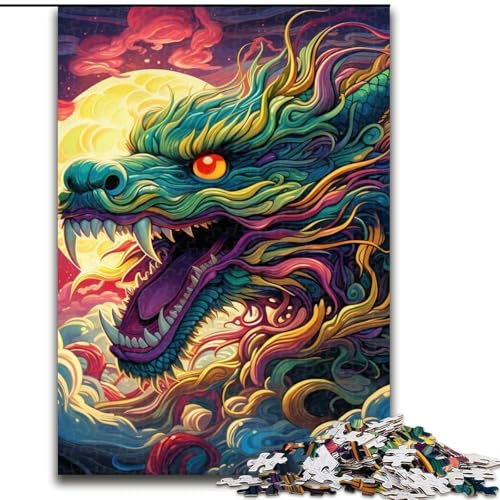 Puzzle für Erwachsene, 1000 Teile, chinesischer Drache, Papppuzzle, 26x38cm, Denkspiel für Teenager und Familieninteraktion Puzzle für Erwachsene, 1000 Teile, chinesischer Drache, Papppuzzle, 26x38cm, Denkspiel für Teenager und Familieninteraktion von LYXIANY