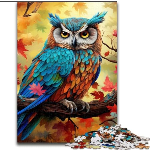 Puzzle für Erwachsene, 1000 Teile, farbenfrohe Kunst-Eule, 1000-teiliges Puzzle, anspruchsvolles Denkspiel für Teenager, Spaß für den Spieleabend mit der Familie, 50x75cm Puzzle für Erwachsene, 1000 Teile, farbenfrohe Kunst-Eule, 1000-teiliges Puzzle, anspruchsvolles Denkspiel für Teenager, Spaß für den Spieleabend mit der Familie, 50x75cm von LYXIANY