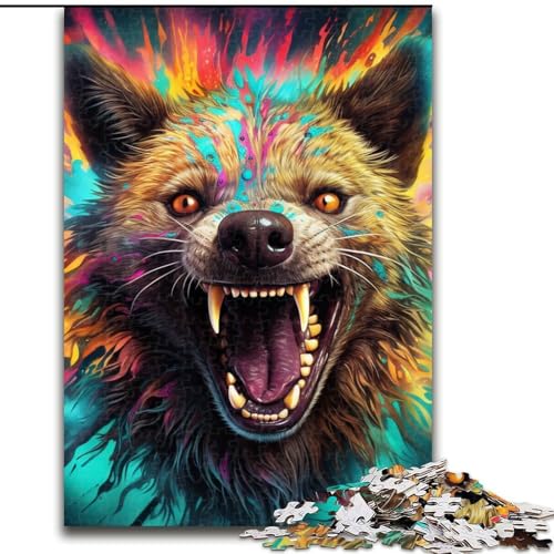 Puzzle für Erwachsene, 1000 Teile, farbenfrohe Kunsthyäne, 1000-teiliges Puzzle, anspruchsvolles Denkspiel für Teenager, Spaß für den Spieleabend mit der Familie, 26x38cm Puzzle für Erwachsene, 1000 Teile, farbenfrohe Kunsthyäne, 1000-teiliges Puzzle, anspruchsvolles Denkspiel für Teenager, Spaß für den Spieleabend mit der Familie, 26x38cm von LYXIANY