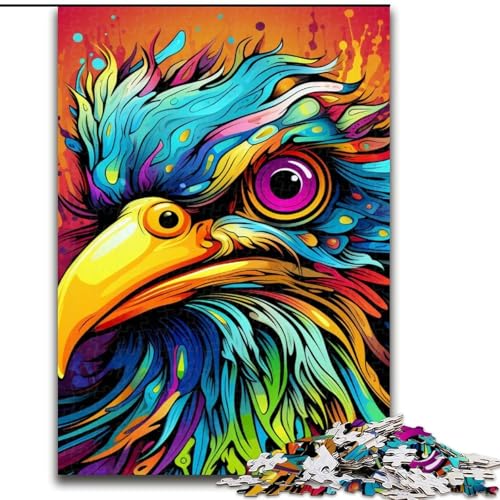 Puzzle für Erwachsene, 1000 Teile, farbenfroher Kunstvogel, 1000-teiliges Puzzle, anspruchsvolles Denkspiel für Teenager, Spaß für den Spieleabend mit der Familie, 50x75cm Puzzle für Erwachsene, 1000 Teile, farbenfroher Kunstvogel, 1000-teiliges Puzzle, anspruchsvolles Denkspiel für Teenager, Spaß für den Spieleabend mit der Familie, 50x75cm von LYXIANY