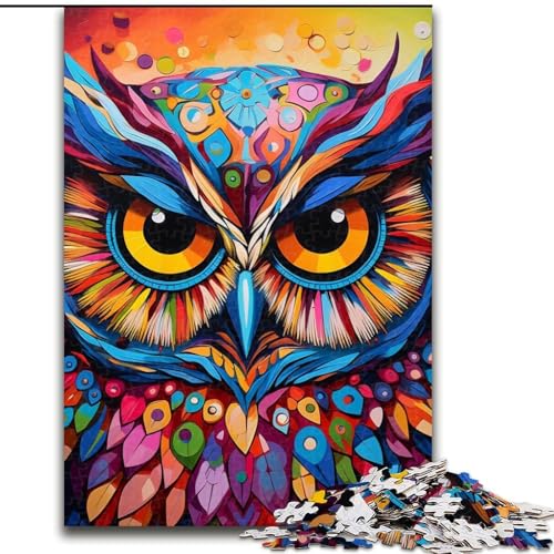 Puzzle für Erwachsene, 1000 Teile, farbenfrohes Eulen-Kunstpuzzle aus Karton, 26x38cm, Denkspiel für Teenager und Familieninteraktion Puzzle für Erwachsene, 1000 Teile, farbenfrohes Eulen-Kunstpuzzle aus Karton, 26x38cm, Denkspiel für Teenager und Familieninteraktion von LYXIANY