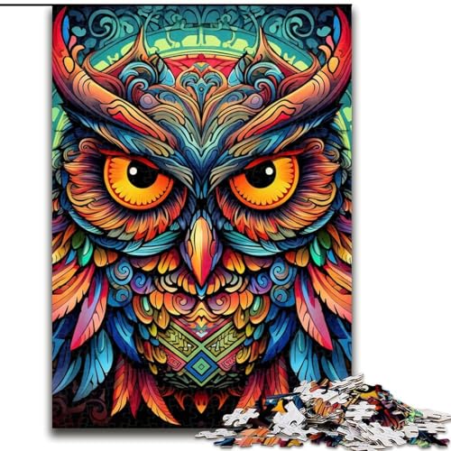 Puzzle für Erwachsene, 1000 Teile, farbenfrohes Eulen-Puzzle für Erwachsene, 26x38cm, Eltern, Partner, Freunde – ab 14 Jahren Puzzle für Erwachsene, 1000 Teile, farbenfrohes Eulen-Puzzle für Erwachsene, 26x38cm, Eltern, Partner, Freunde – ab 14 Jahren von LYXIANY