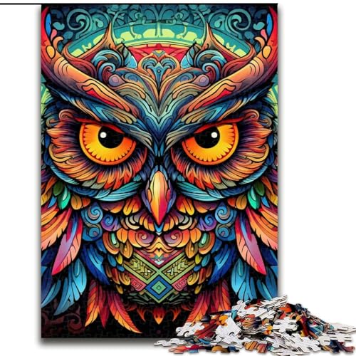 Puzzle für Erwachsene, 1000 Teile, farbenfrohes Eulen-Puzzle für Erwachsene, 50x75cm, Eltern, Partner, Freunde – ab 14 Jahren Puzzle für Erwachsene, 1000 Teile, farbenfrohes Eulen-Puzzle für Erwachsene, 50x75cm, Eltern, Partner, Freunde – ab 14 Jahren von LYXIANY
