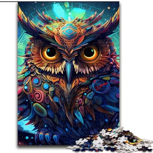 Puzzle für Erwachsene, 1000 Teile, farbenfrohes Eulen-Puzzle für Erwachsene, 50x75cm, Eltern, Partner, Freunde – ab 14 Jahren Puzzle für Erwachsene, 1000 Teile, farbenfrohes Eulen-Puzzle für Erwachsene, 50x75cm, Eltern, Partner, Freunde – ab 14 Jahren von LYXIANY