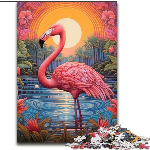 Puzzle für Erwachsene, 1000 Teile, farbenfrohes Flamingo-Kunst-Puzzle für Erwachsene, 26x38cm, Eltern, Partner, Freunde – ab 14 Jahren Puzzle für Erwachsene, 1000 Teile, farbenfrohes Flamingo-Kunst-Puzzle für Erwachsene, 26x38cm, Eltern, Partner, Freunde – ab 14 Jahren von LYXIANY