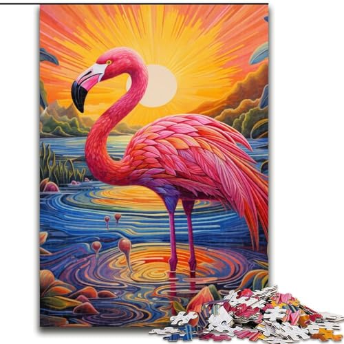 Puzzle für Erwachsene, 1000 Teile, farbenfrohes Flamingo-Kunst-Puzzle für Erwachsene, 50x75cm, Eltern, Partner, Freunde – ab 14 Jahren Puzzle für Erwachsene, 1000 Teile, farbenfrohes Flamingo-Kunst-Puzzle für Erwachsene, 50x75cm, Eltern, Partner, Freunde – ab 14 Jahren von LYXIANY