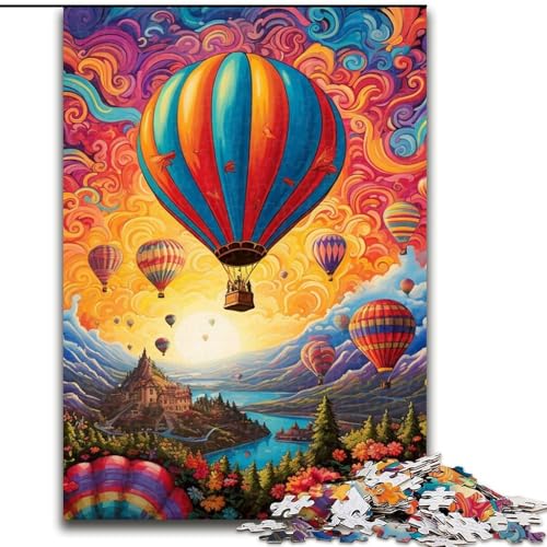 Puzzle für Erwachsene, 1000 Teile, farbenfrohes Heißluftballon-Kunst-Puzzle aus Karton, 26x38cm, Denkspiel für Teenager und Familieninteraktion Puzzle für Erwachsene, 1000 Teile, farbenfrohes Heißluftballon-Kunst-Puzzle aus Karton, 26x38cm, Denkspiel für Teenager und Familieninteraktion von LYXIANY