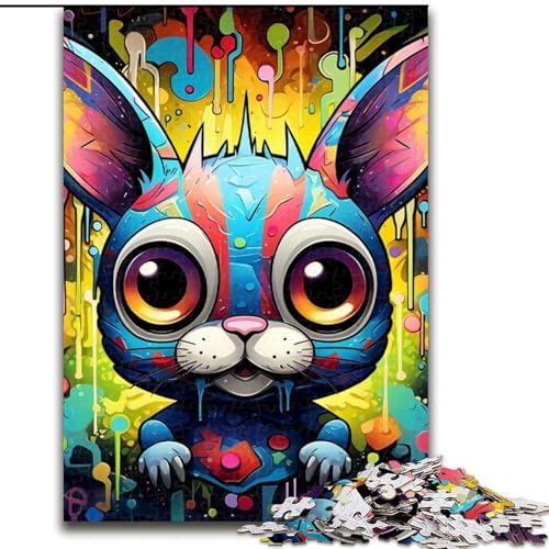 Puzzle für Erwachsene, 1000 Teile, farbenfrohes Kaninchen-Kunst-Puzzle, 1000 Teile, anspruchsvolles Denkspiel für Teenager, perfekt als Heimdekoration oder Geschenk, 50x75cm Puzzle für Erwachsene, 1000 Teile, farbenfrohes Kaninchen-Kunst-Puzzle, 1000 Teile, anspruchsvolles Denkspiel für Teenager, perfekt als Heimdekoration oder Geschenk, 50x75cm von LYXIANY