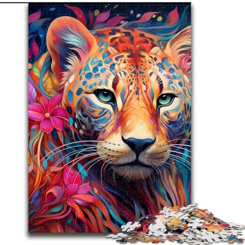 Puzzle für Erwachsene, 1000 Teile, farbenfrohes Kunst-Leoparden-Holzpuzzle, 50x75cm, Denkspiel für Teenager und Familieninteraktion Puzzle für Erwachsene, 1000 Teile, farbenfrohes Kunst-Leoparden-Holzpuzzle, 50x75cm, Denkspiel für Teenager und Familieninteraktion von LYXIANY