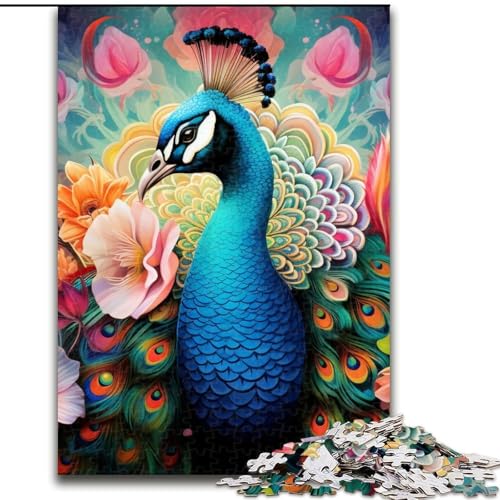 Puzzle für Erwachsene, 1000 Teile, farbenfrohes Pfauen-Puzzle, 1000 Teile, anspruchsvolles Denkspiel für Teenager, perfekt als Heimdekoration oder Geschenk, 26x38cm Puzzle für Erwachsene, 1000 Teile, farbenfrohes Pfauen-Puzzle, 1000 Teile, anspruchsvolles Denkspiel für Teenager, perfekt als Heimdekoration oder Geschenk, 26x38cm von LYXIANY