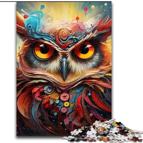 Puzzle für Erwachsene, 1000 Teile, farbige Eulen-Puzzles für Erwachsene, 26x38cm, Eltern, Partner, Freunde – ab 14 Jahren Puzzle für Erwachsene, 1000 Teile, farbige Eulen-Puzzles für Erwachsene, 26x38cm, Eltern, Partner, Freunde – ab 14 Jahren von LYXIANY