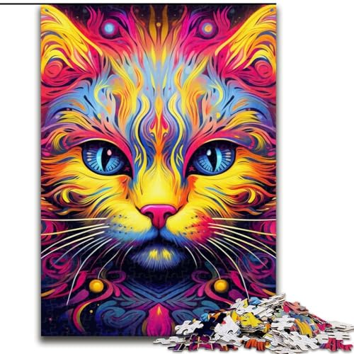 Puzzle für Erwachsene, 1000 Teile, gelbe Katze, Puzzle für Erwachsene, 26x38cm, Eltern, Partner, Freunde – ab 14 Jahren Puzzle für Erwachsene, 1000 Teile, gelbe Katze, Puzzle für Erwachsene, 26x38cm, Eltern, Partner, Freunde – ab 14 Jahren von LYXIANY