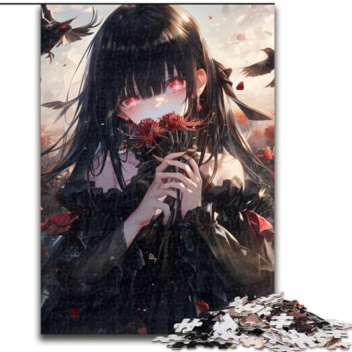 Puzzle für Erwachsene, 1000 Teile, japanische Anime-Mädchen-Puzzles aus Holz, anspruchsvolles Denkspiel für Teenager, Familienspaß, interaktives Spiel, Größe 50x75cm Puzzle für Erwachsene, 1000 Teile, japanische Anime-Mädchen-Puzzles aus Holz, anspruchsvolles Denkspiel für Teenager, Familienspaß, interaktives Spiel, Größe 50x75cm von LYXIANY