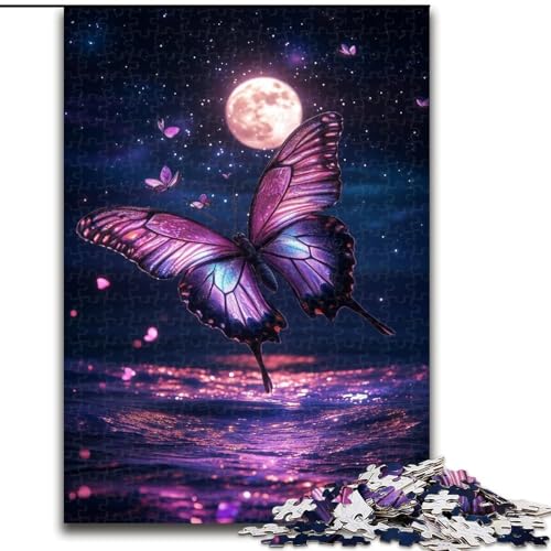 Puzzle für Erwachsene, 1000 Teile, lila Schmetterlings-Puzzle aus Holz, Geschenk für Männer und Frauen, Alltag und besondere Anlässe, Größe 50x75cm Puzzle für Erwachsene, 1000 Teile, lila Schmetterlings-Puzzle aus Holz, Geschenk für Männer und Frauen, Alltag und besondere Anlässe, Größe 50x75cm von LYXIANY