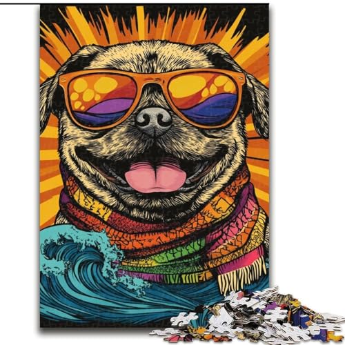 Puzzle für Erwachsene, 1000 Teile, modisches Mops-Puzzle aus Holz, anspruchsvolles Denkspiel für Teenager, interaktives Familienspiel, Größe 50x75cm Puzzle für Erwachsene, 1000 Teile, modisches Mops-Puzzle aus Holz, anspruchsvolles Denkspiel für Teenager, interaktives Familienspiel, Größe 50x75cm von LYXIANY