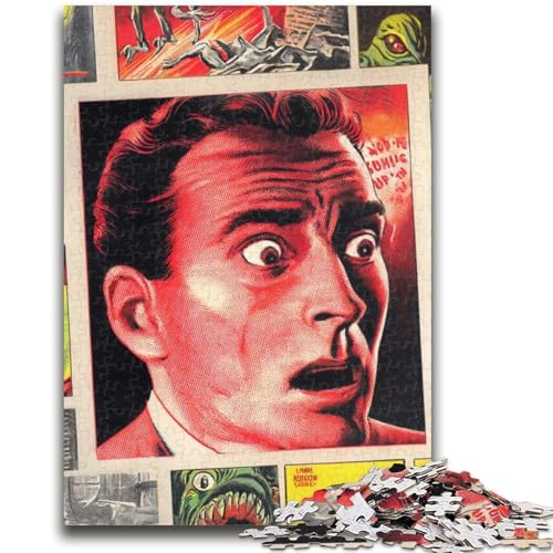 Puzzle für Erwachsene, 1000 Teile, psychedelische Kunst, für Alter 14+, Quizspiel, Spaß bei Heimaktivitäten, Geburtstagsgeschenk, Reisegeschenke, 26x38cm von LYXIANY
