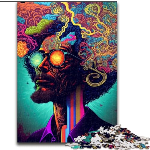 Puzzle für Erwachsene, 1000 Teile, psychedelisches Denkspiel, Größe 38x26cm, Denksportaufgabe und Heimdekoration von LYXIANY