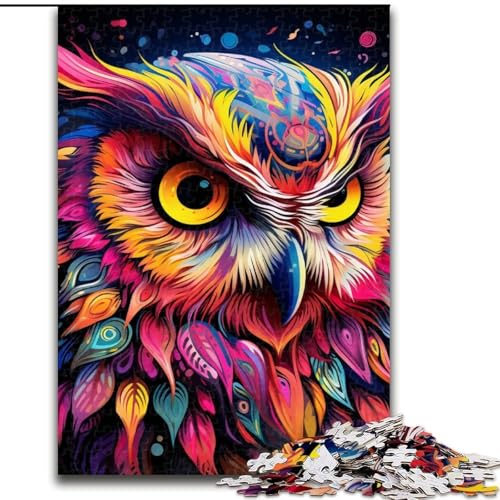 Puzzle für Erwachsene, 1000 Teile, rosa Eulen-Puzzle für Erwachsene, 50x75cm, Eltern, Partner, Freunde – ab 14 Jahren Puzzle für Erwachsene, 1000 Teile, rosa Eulen-Puzzle für Erwachsene, 50x75cm, Eltern, Partner, Freunde – ab 14 Jahren von LYXIANY