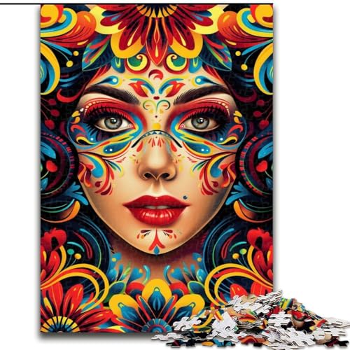Puzzle für Erwachsene, 1000 Teile, schöne Frau, Lernspielzeug, Spaß bei Aktivitäten zu Hause, Geburtstagsgeschenk, Reisegeschenke, 50x75cm von LYXIANY