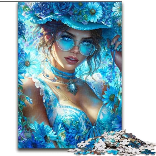 Puzzle für Erwachsene, 1000 Teile, schöne Frau, Spielzeug, Lernspiele, Stressabbau, tolle Geschenke und Spielzeuge, 50x75cm von LYXIANY