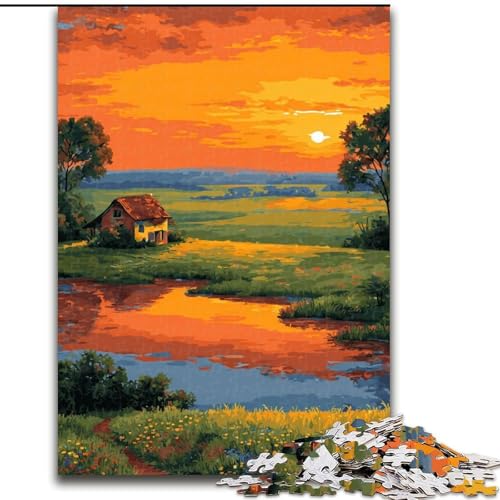 Puzzle für Erwachsene, 1000 Teile, schöner Sonnenaufgang, Spielzeug, Lernspiele, Stressabbau, tolle Geschenke und Spielzeuge, 50x75cm von LYXIANY