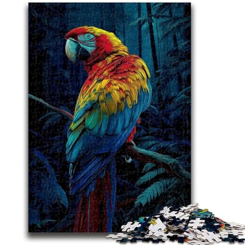 Puzzle für Erwachsene, 1000 Teile, schönes Papageienspielzeug, Lernspiele, Stressabbau, geeignet für die Schreibtischdekoration, 26x38cm von LYXIANY