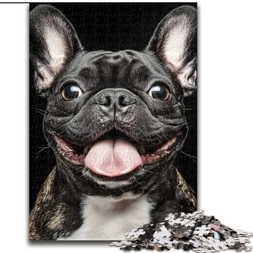 Puzzle für Erwachsene, 1000 Teile, schwarzer Mops, geeignet für Kinder ab 14 Jahren, tolles Wohndekor-Angebot als Geschenk für die ganze Familie (Größe 50x75cm) von LYXIANY