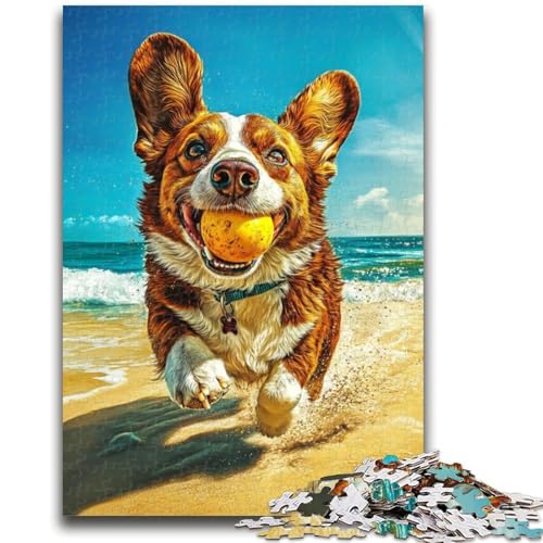 Puzzle für Erwachsene, 1000 Teile, schwierig, Happy Corgi, hilft dem Gehirn, süchtig machendes Spielzeug zur Förderung der Geduld, geeignet für Paare, 26x38cm Puzzle für Erwachsene, 1000 Teile, schwierig, Happy Corgi, hilft dem Gehirn, süchtig machendes Spielzeug zur Förderung der Geduld, geeignet für Paare, 26x38cm von LYXIANY
