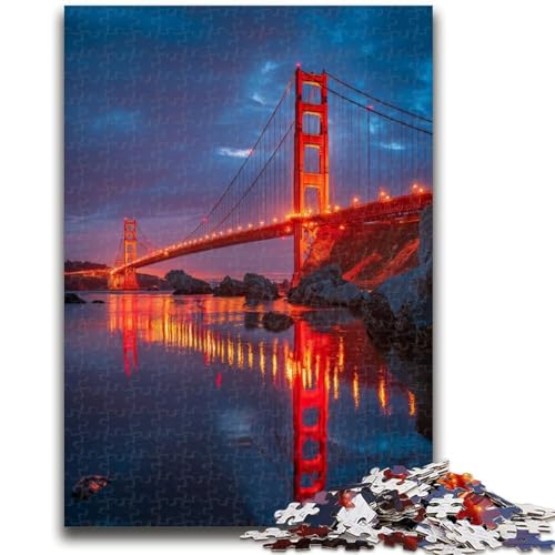 Puzzle für Erwachsene, 1000 Teile, schwierige Brücken-Lernspiele, DIY-Spielzeug, ganze Familie, 50x75cm von LYXIANY