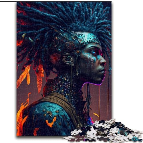 Puzzle für Erwachsene, 1000 Teile, schwierige Fantasy-Figur, für 14+, für Familienspaß und Spieleabende, Künstlersammlung, Bildende Kunst (Größe 50x75cm) von LYXIANY