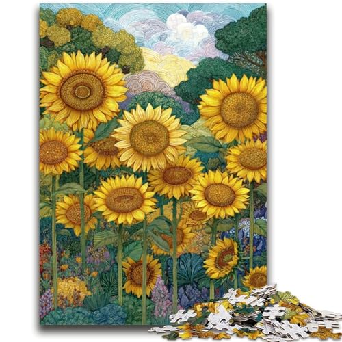 Puzzle für Erwachsene, 1000 Teile, schwierige Sonnenblume, hilft dem Gehirn, süchtig machendes Spielzeug zur Förderung der Geduld, geeignet für Paare, 50x75cm Puzzle für Erwachsene, 1000 Teile, schwierige Sonnenblume, hilft dem Gehirn, süchtig machendes Spielzeug zur Förderung der Geduld, geeignet für Paare, 50x75cm von LYXIANY