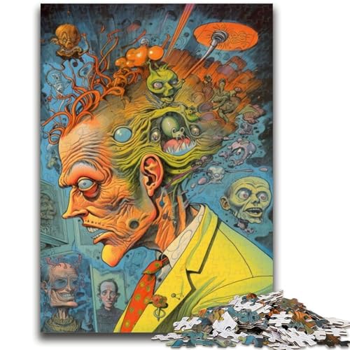 Puzzle für Erwachsene, 1000 Teile, schwieriges Dr Monster, herausfordernd zu vervollständigen, Aber lustiges und humorvolles Lernspiel zum Geburtstag, 26x38cm von LYXIANY