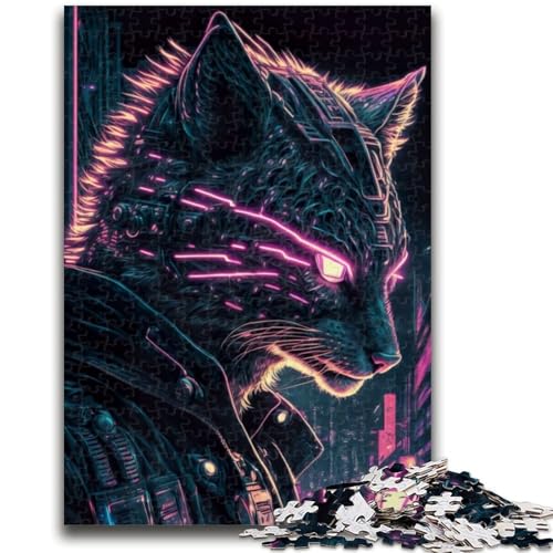 Puzzle für Erwachsene, 1000 Teile, schwieriges Löwen-Mensch-Lernspiel, DIY-Spielzeug, ganze Familie, 50x75cm von LYXIANY